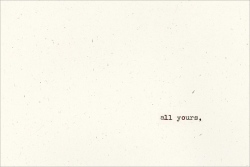 all yours